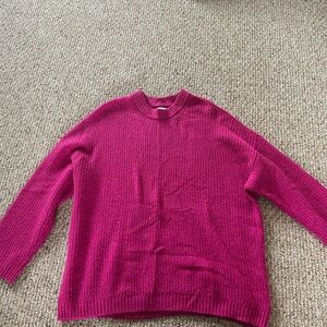 American Eagle Outfitters Pink Crew Neck Sweater